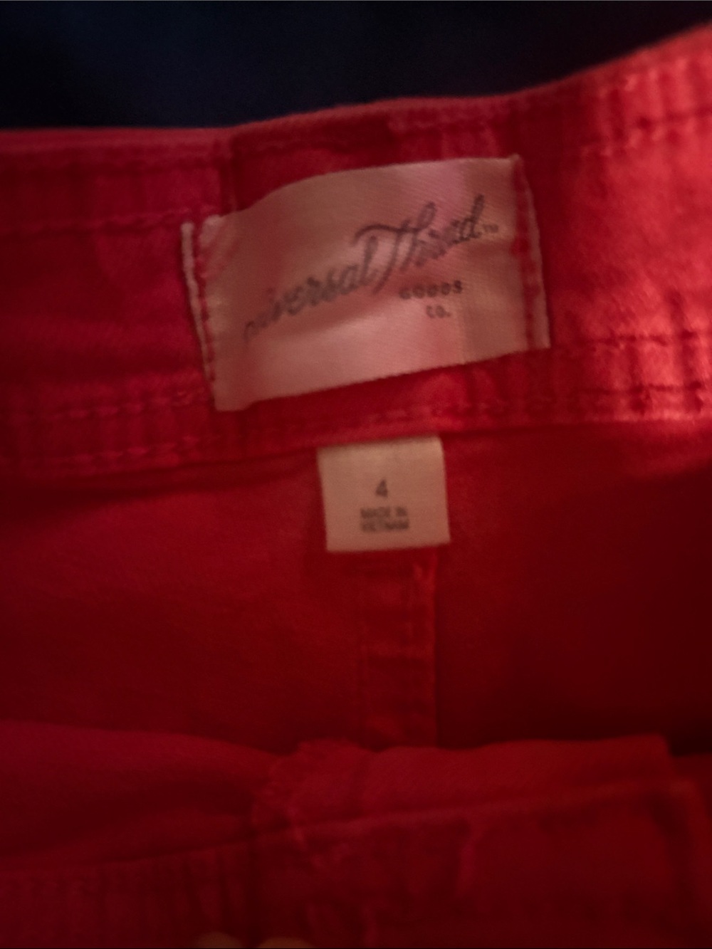 Universal Thread Red Jean Shorts - Picture 4 of 4